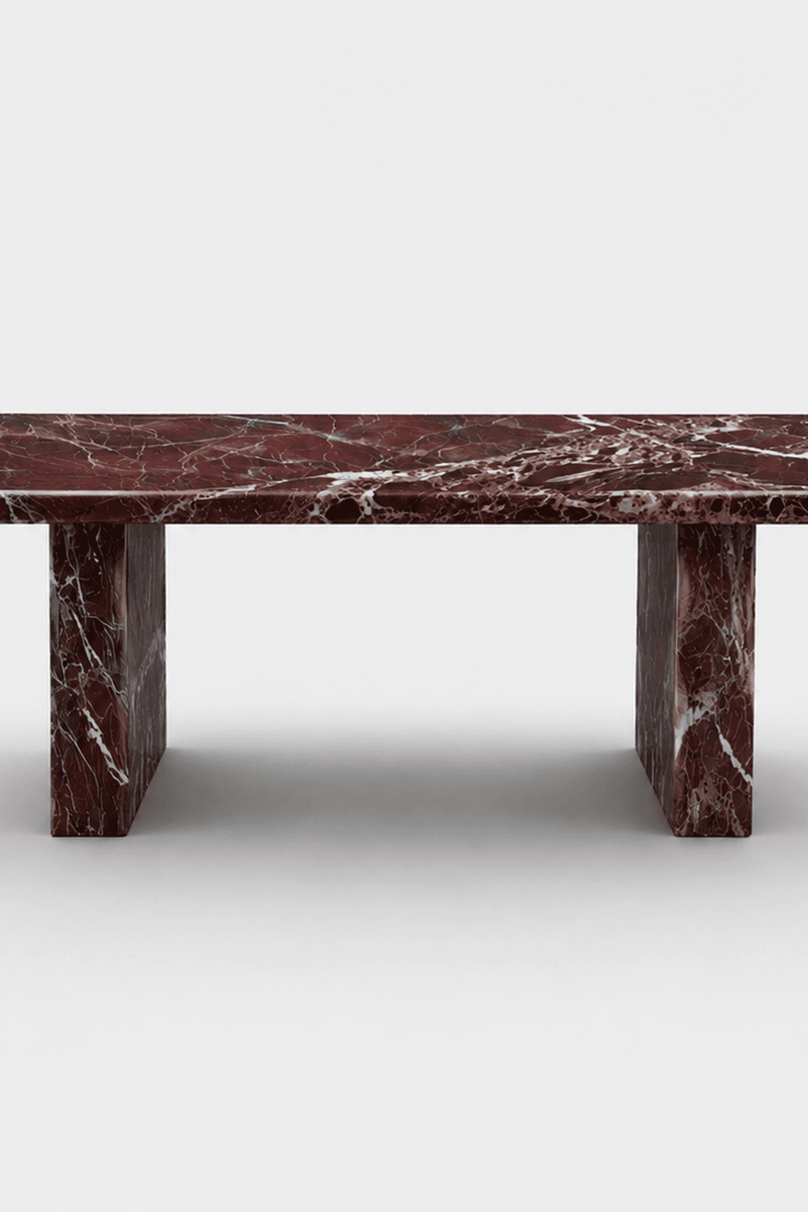 Sachi Dining Table - Rosso Levanto Marble