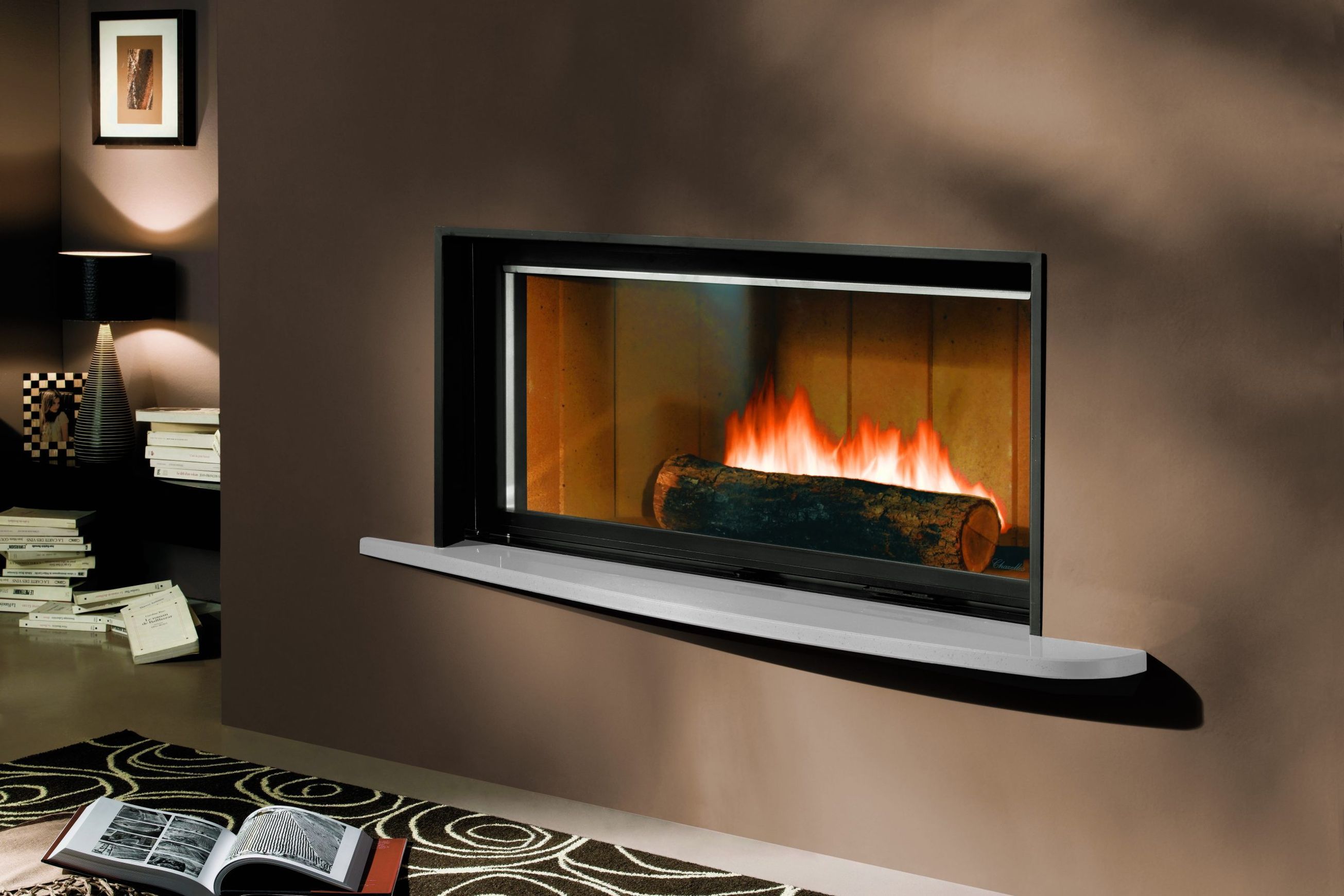 Cheminee Chazelles Designer D1350 Wood Fireplace