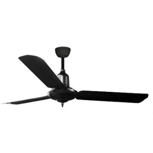 Colonial Matt Black All Black AC Motor Fan