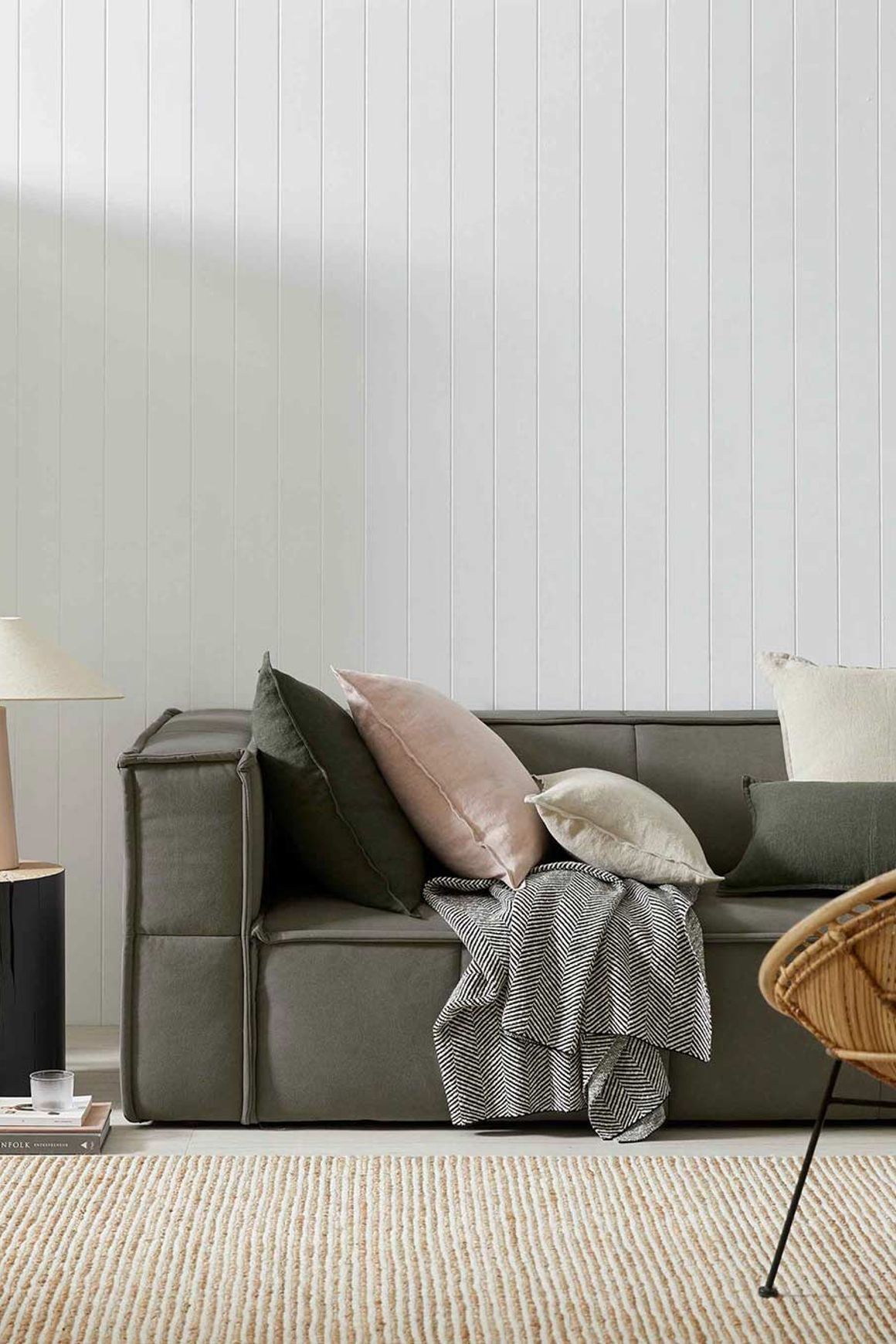 Weave Home European Linen Como Cushion - Blush | Three Sizes