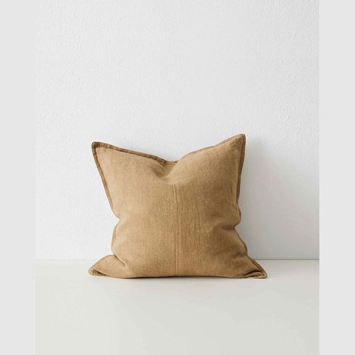Weave Home European Linen Como Cushion - Clay | Square and Lumbar | Three Sizes