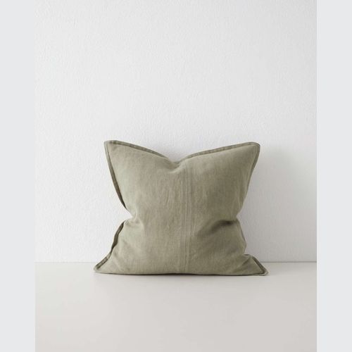 Weave Home European Linen Como Cushion - Caper | Square and Lumbar | Three Sizes