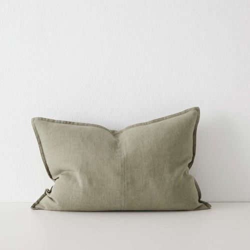 Weave Home European Linen Como Cushion - Caper | Square and Lumbar | Three Sizes