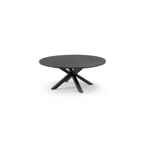 Cove Round Cross Leg Dining Table 140cm | Charcoal