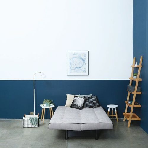 MILT Leaning Bookcase 66cm - Natural Oak