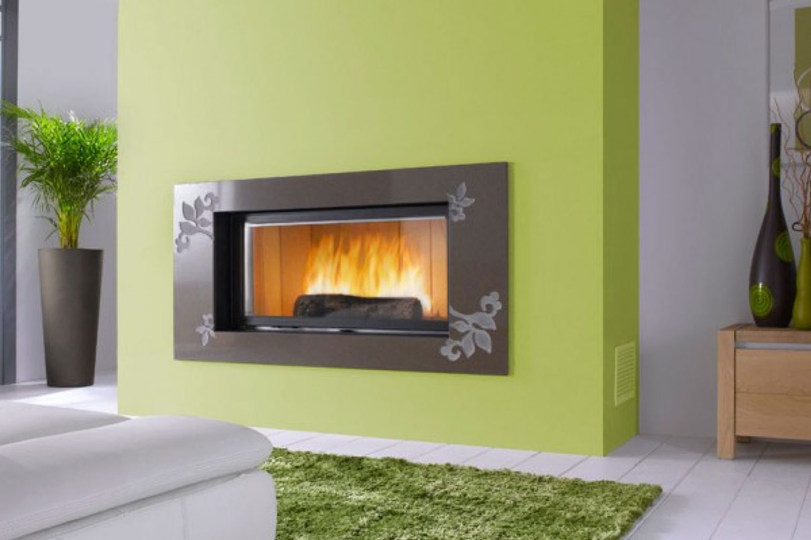 Cheminee Chazelles Designer D1200 Wood Fireplace