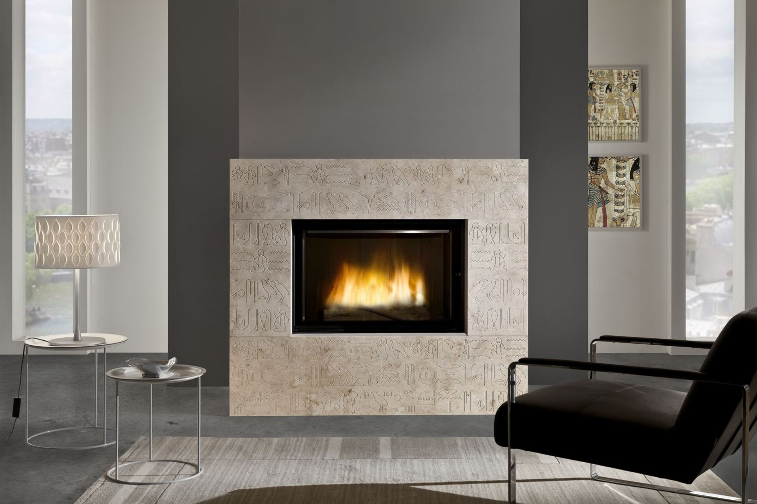 Cheminee Chazelles Designer D1200 Wood Fireplace