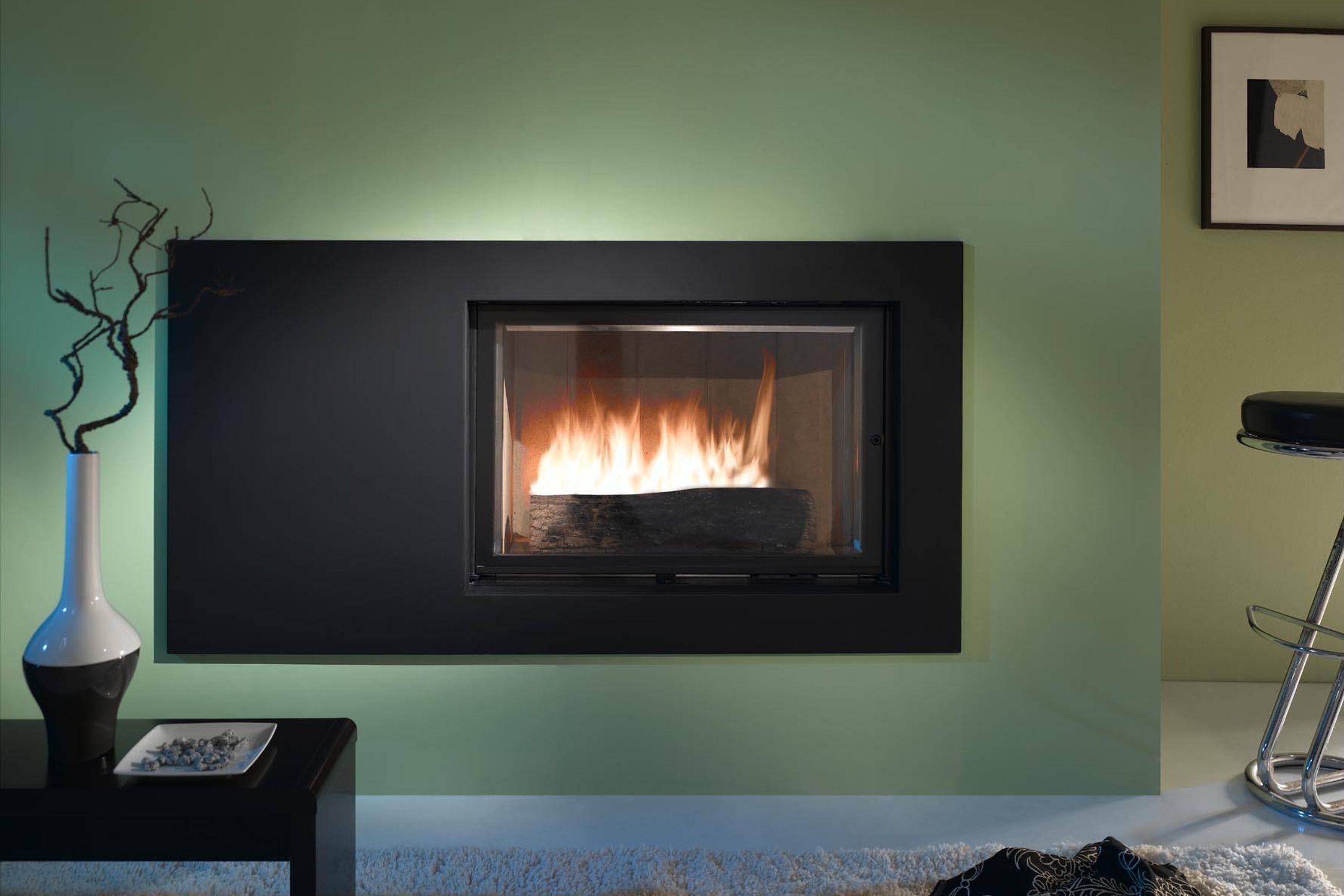 Cheminee Chazelles Designer D1200 Wood Fireplace