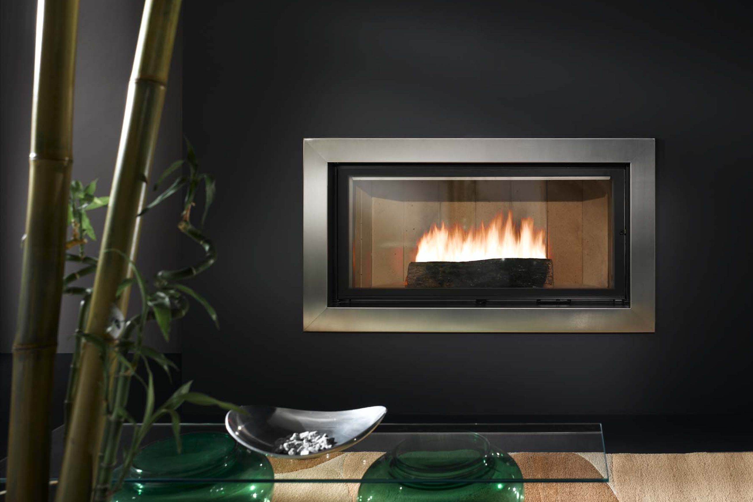 Cheminee Chazelles Designer D1350 Wood Fireplace