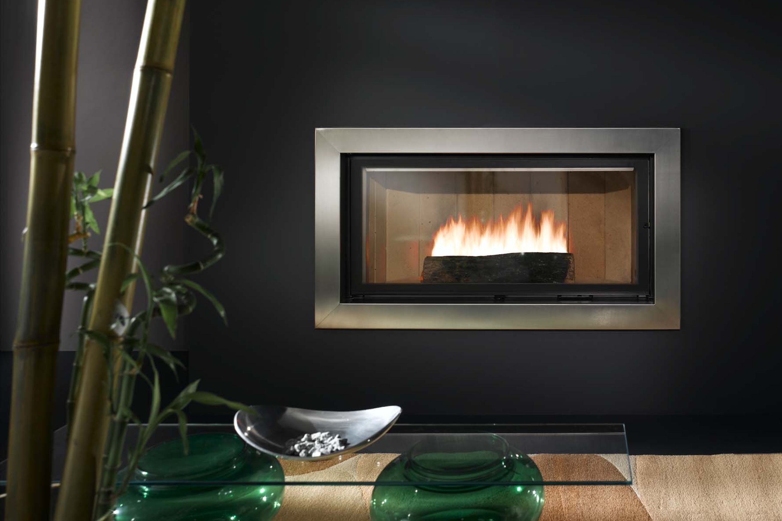 Cheminee Chazelles Designer D1350 Wood Fireplace