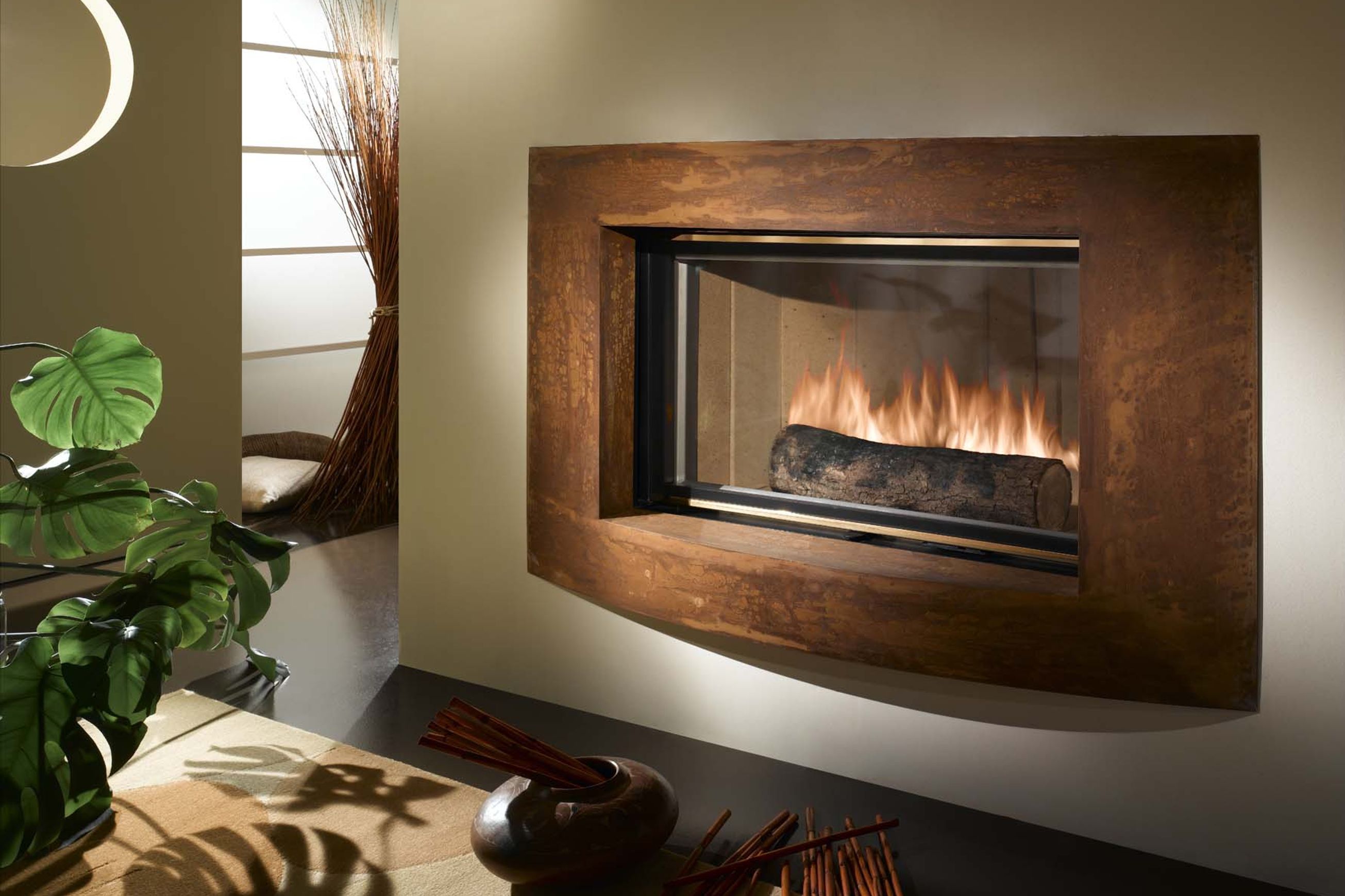Cheminee Chazelles Designer D1350 Wood Fireplace