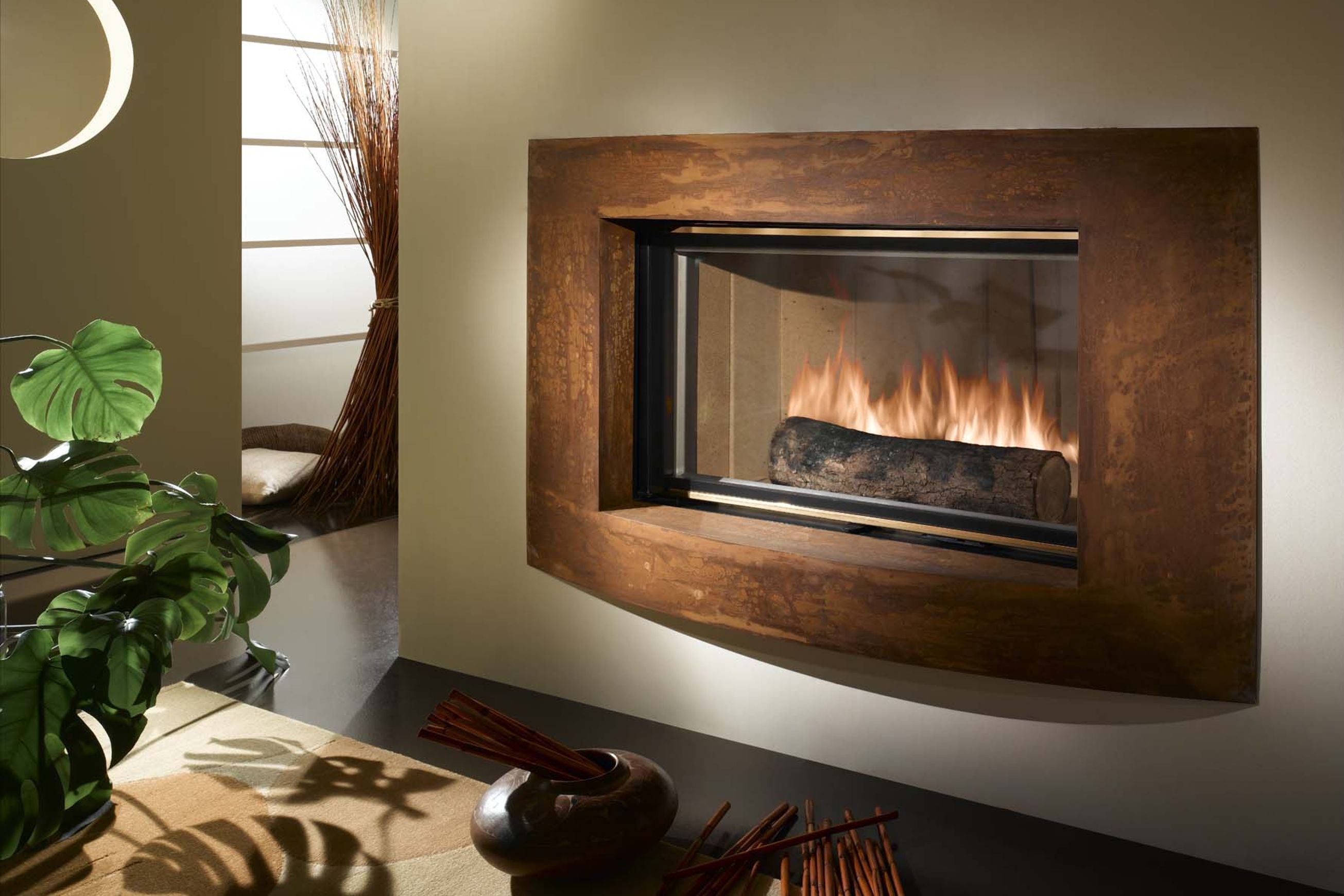 Cheminee Chazelles Designer D1350 Wood Fireplace