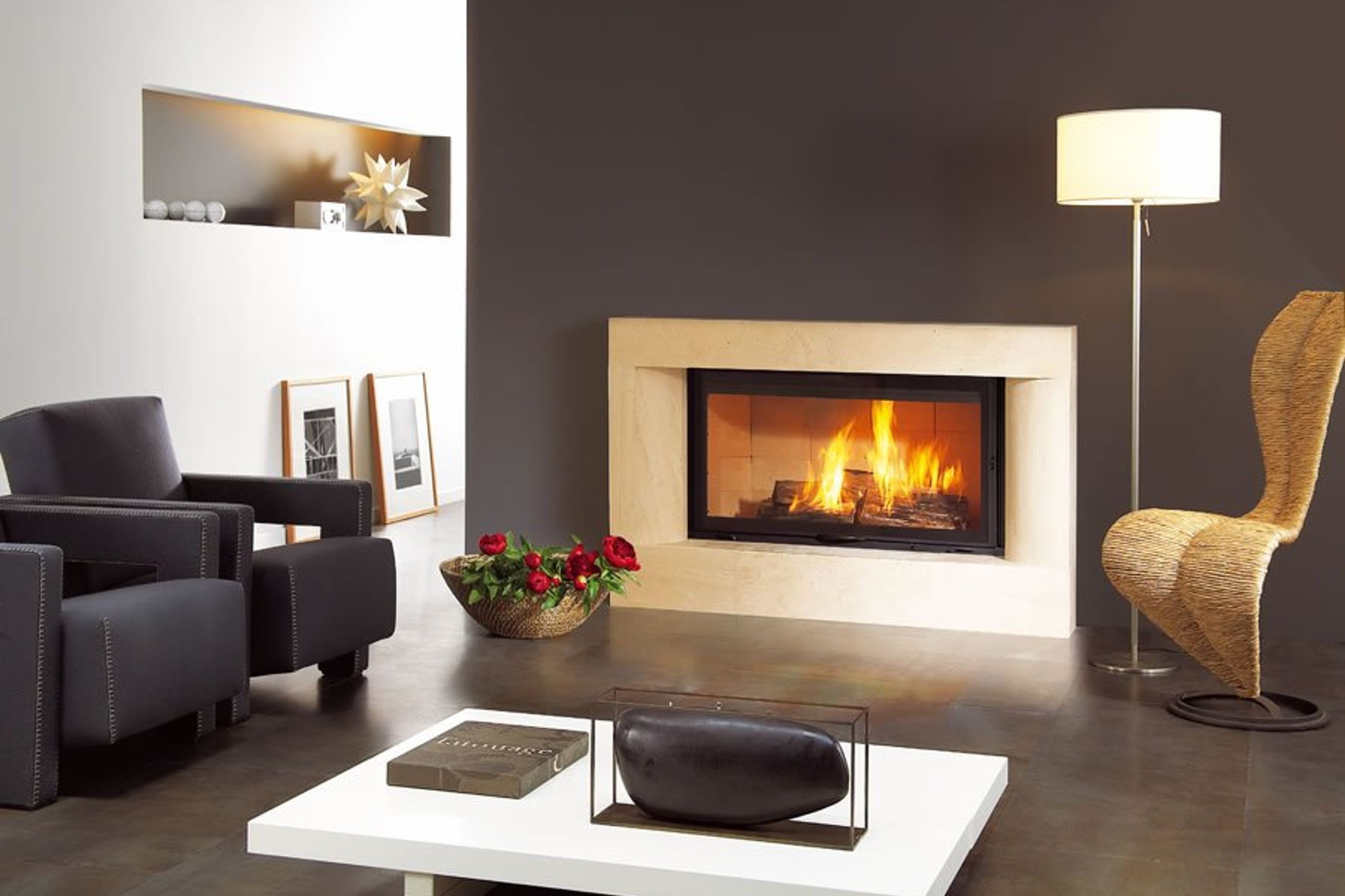 Cheminee Chazelles Designer D1350 Wood Fireplace
