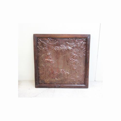 Vintage Iron Ceiling Panel in Frame