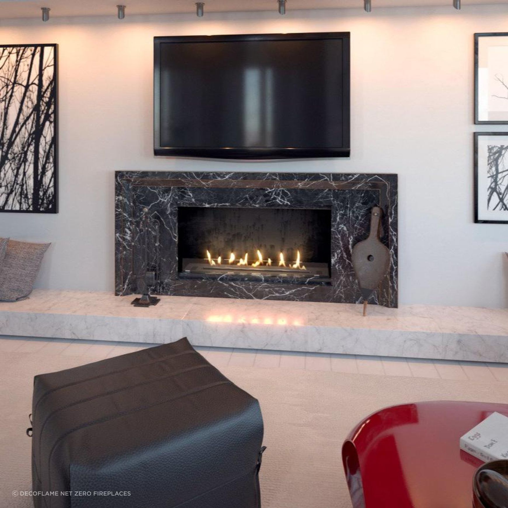 Decoflame BEV Net Zero F3 Fireplace Insert 20.5hr Burn