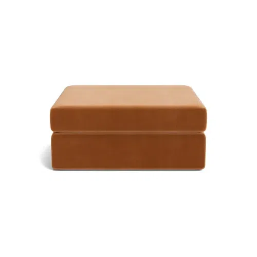 Addy Ottoman - Opal Ochre