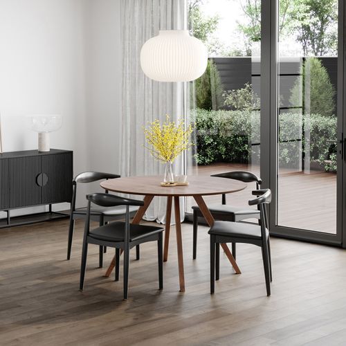 Milari Round Dining Table | Walnut