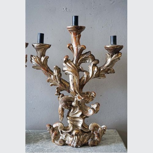 Italian Rococo Candlesticks (Pair)