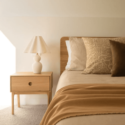 Ambience Bedside Table - Oak