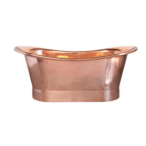 The Copper Bath Tub - Kahali Copper Double Slipper Smooth 1700mm - CB5021-D67