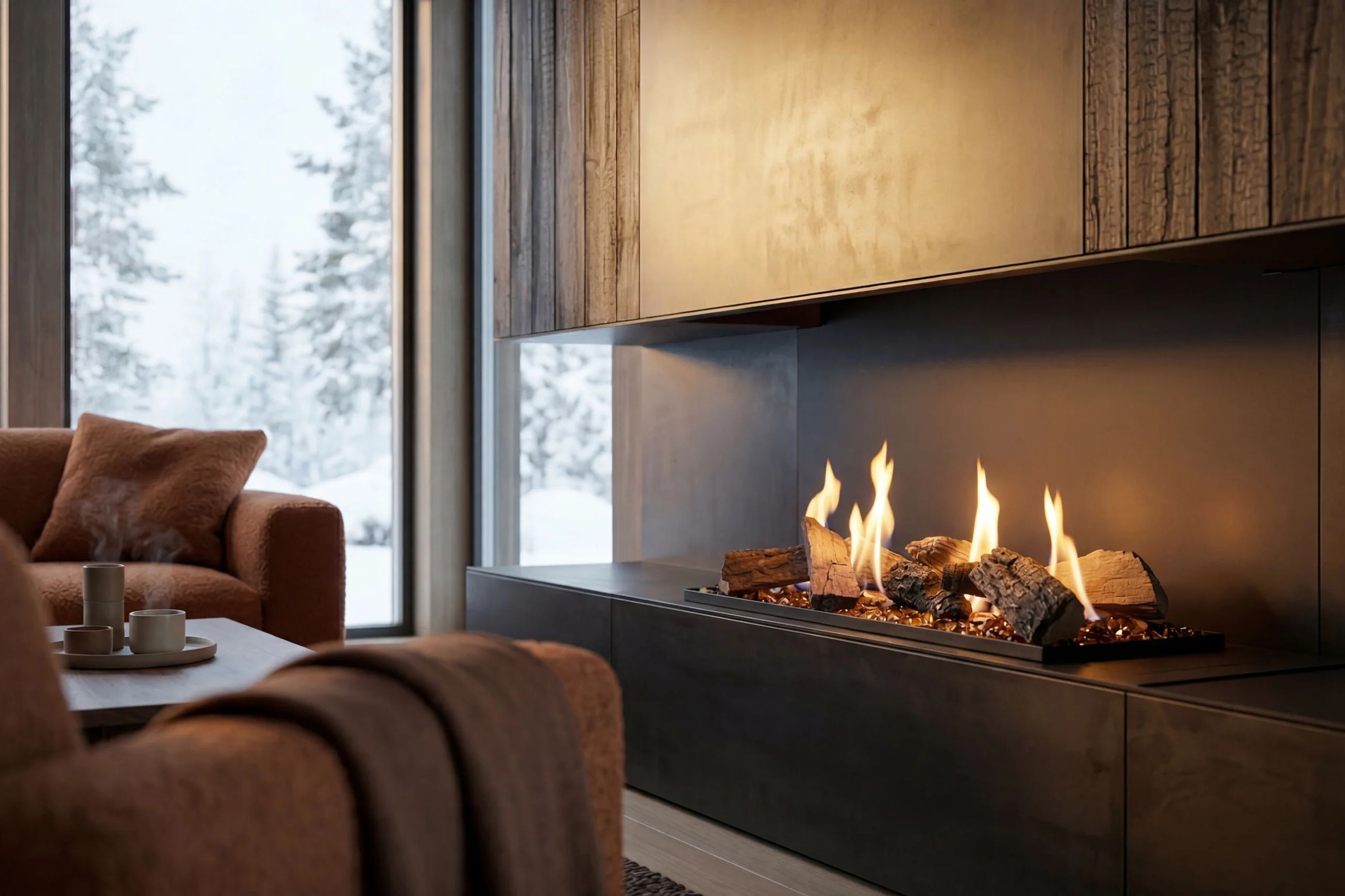 Decoflame BEV LogicWood Fireplace