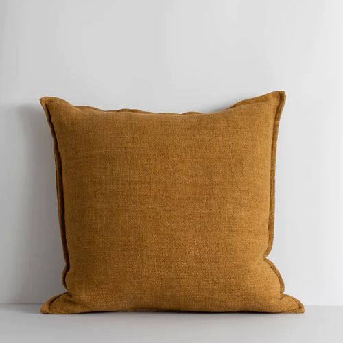 Baya Flaxmill Handwoven Linen Cushion | Nutmeg