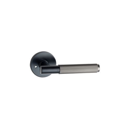 Round Low-Profile Rose in MB finish with Linea Lever