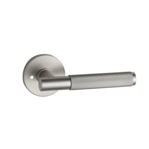 Round Low-Profile Rose in MBN finish with Linea Lever
