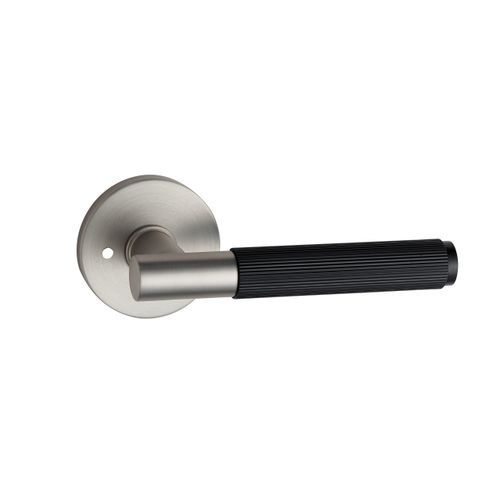 Round Low-Profile Rose in MBN finish with Linea Lever
