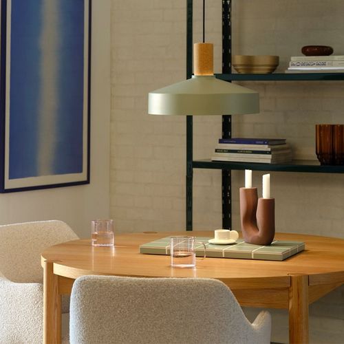 Elvas Cork Pendant Dusty Green