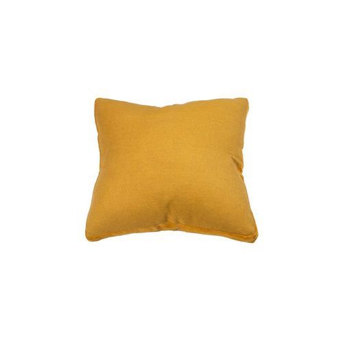 Essential Sunflower Natural Linen Velvet Gusset Cushion 60x60
