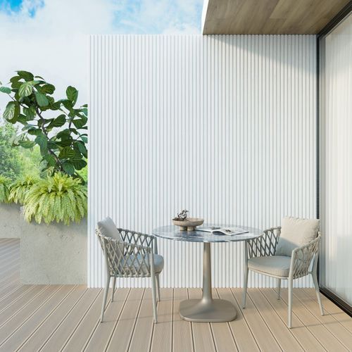 WPC Panelling for Profile Slat Exterior | White