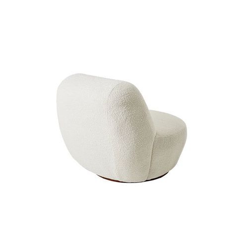 Pace White Boucle Occasional Chair