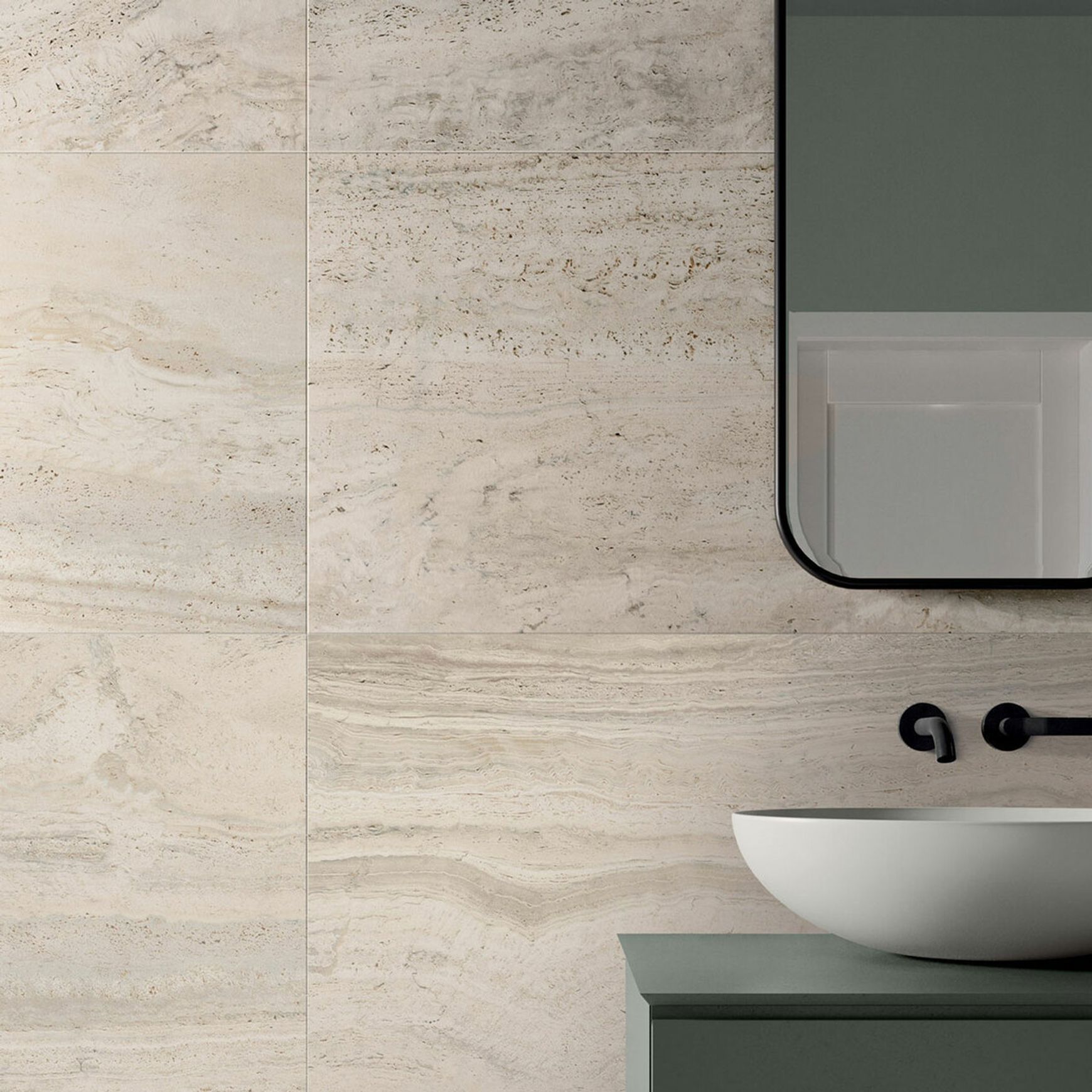 Navona Bone Vein Matt Travertine Tile