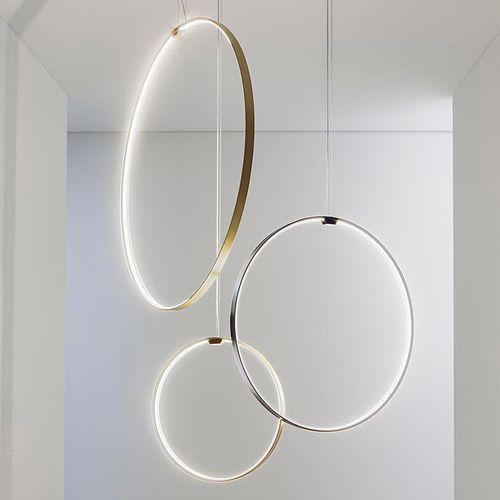 Zero Round Vertical Pendant and Wall Light