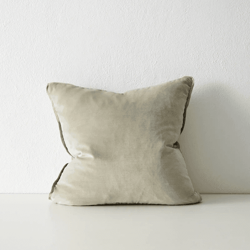 Weave Home Francesca Cushion - Sage | Velvet
