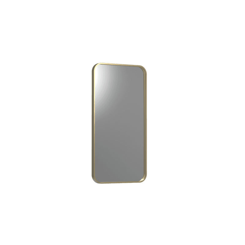 Frame XL 1000 Rectangle Mirror Brushed Brass