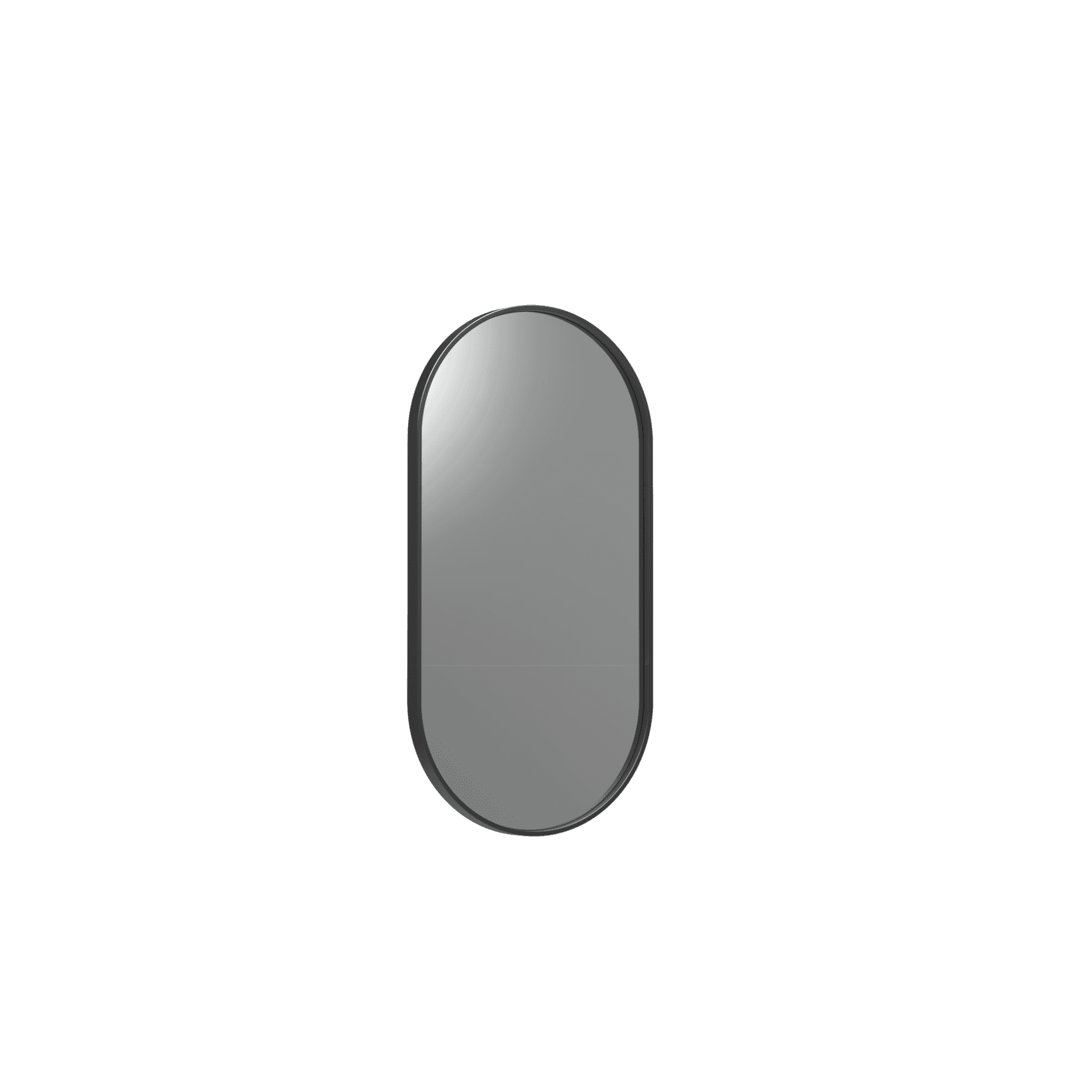Frame XL 500 Pill Mirror Brushed Black