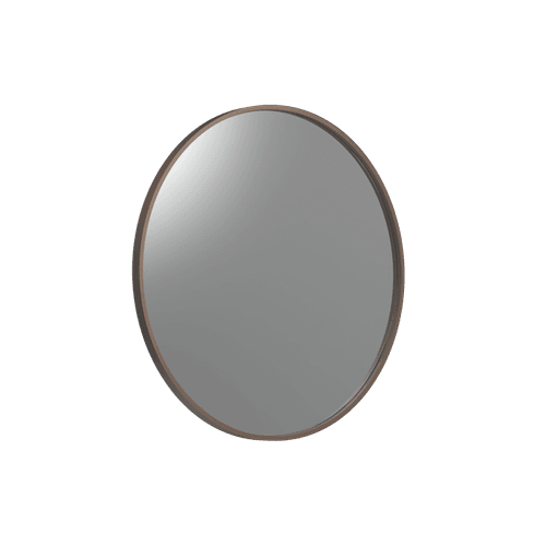 Frame XL 600 Round Mirror Aged Brass