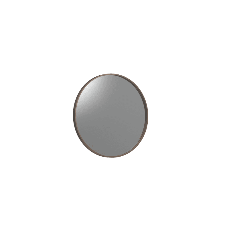 Frame XL 750 Round Mirror Aged Brass