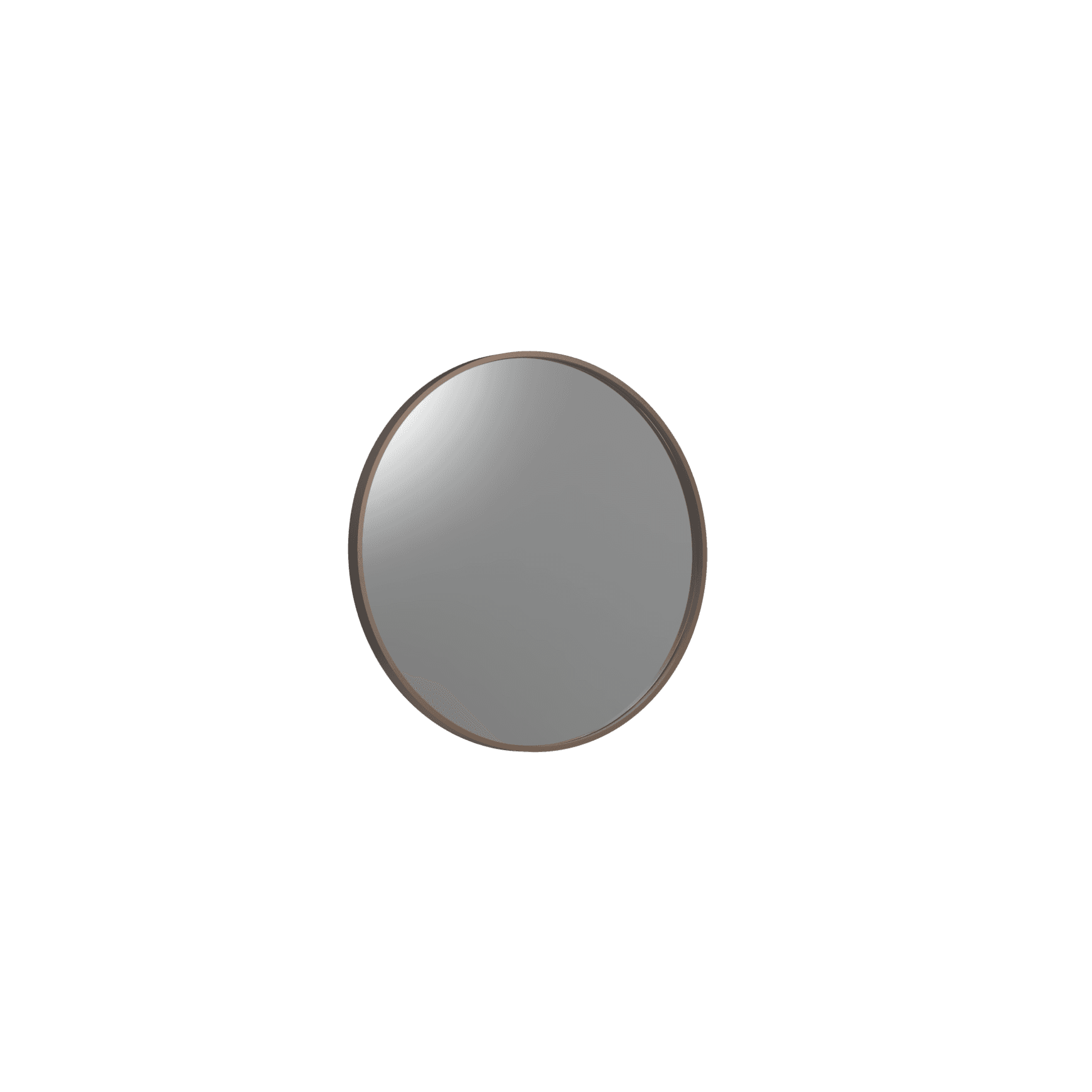 Frame XL 750 Round Mirror Aged Brass