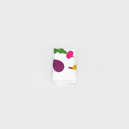 Colourful Fruit Linen Tea towel by Father Rabbit | 100% Linen