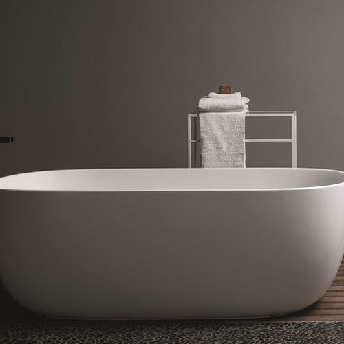 Domus Living Fiume Cristalplant Freestanding Bath