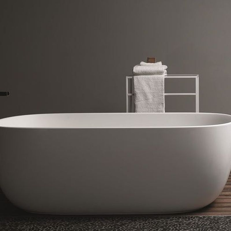 Domus Living Fiume Cristalplant Freestanding Bath