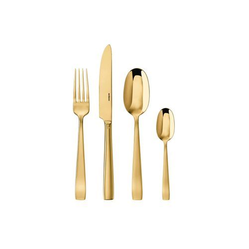 Flat PVD Gold 24 Piece Set