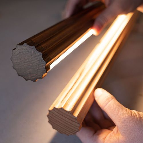 Fluted Roller Pendant | Tasmanian Blackwood