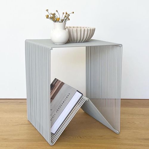 Willowby Cube Side Table - Fog