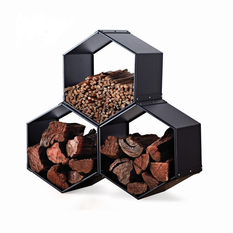 Hexagon 500 Compartment Wood Stacker