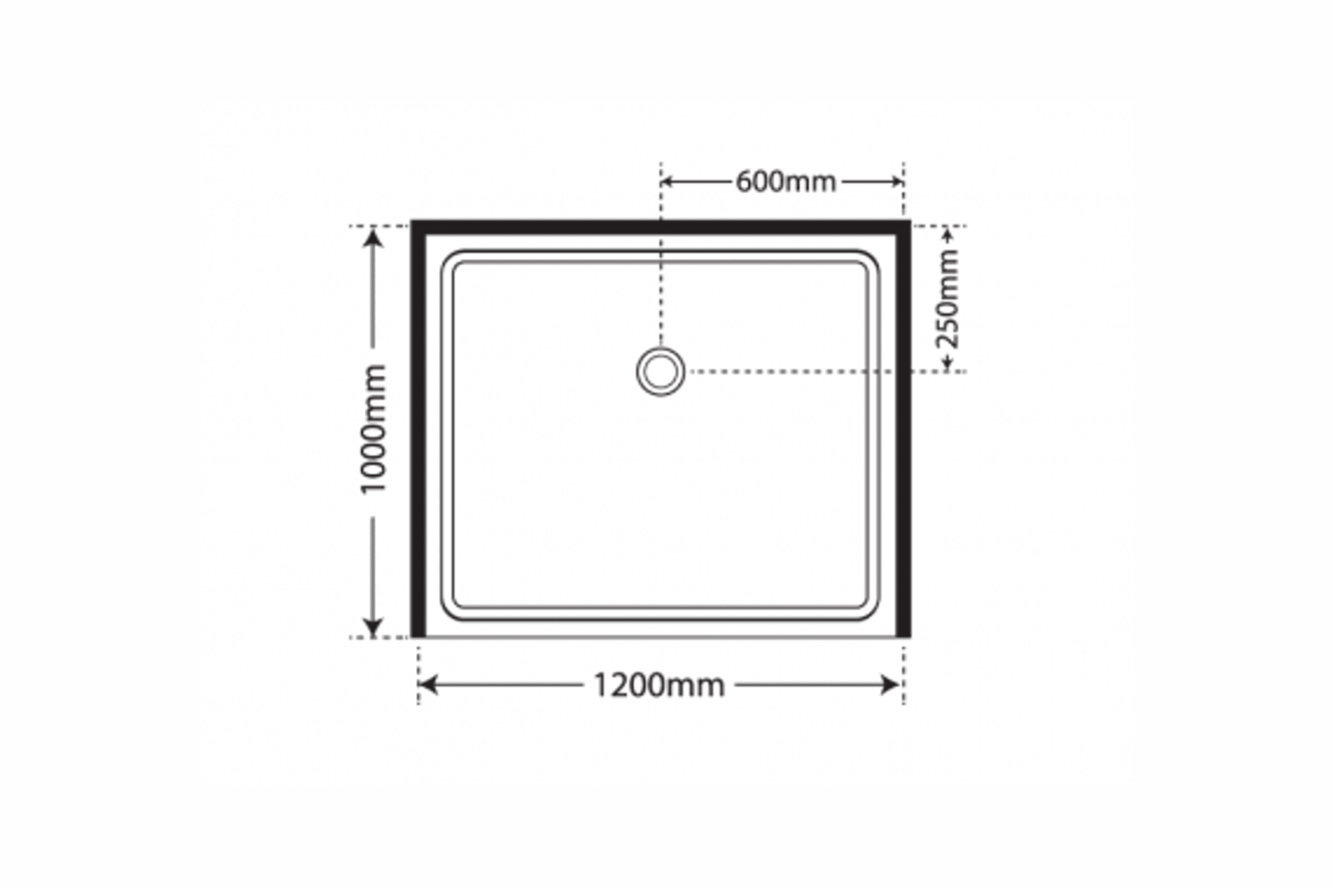 Adjustable Frameless Pivot Alcove 1000x1200x1000