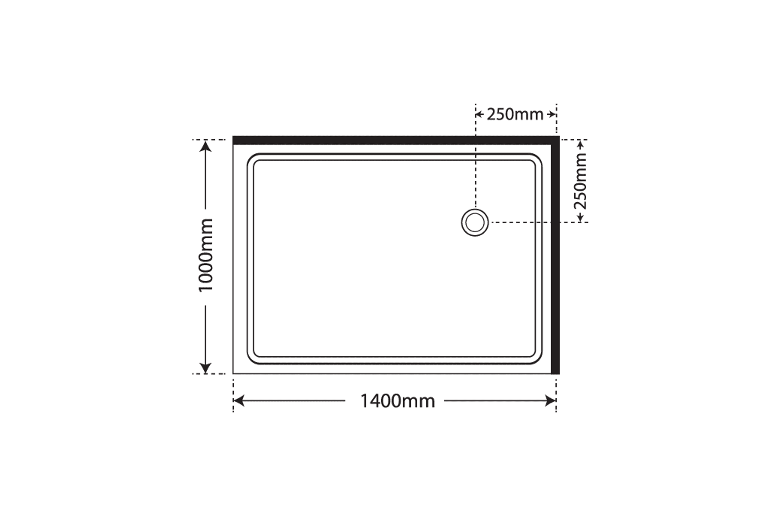 Adjustable Frameless Pivot Square 1400×1000